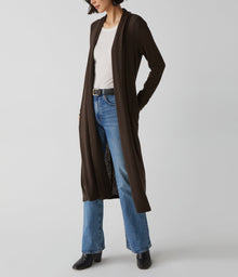 Izzy Longline Open Cardigan | Java