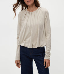Sona Bubble Top | Oatmeal