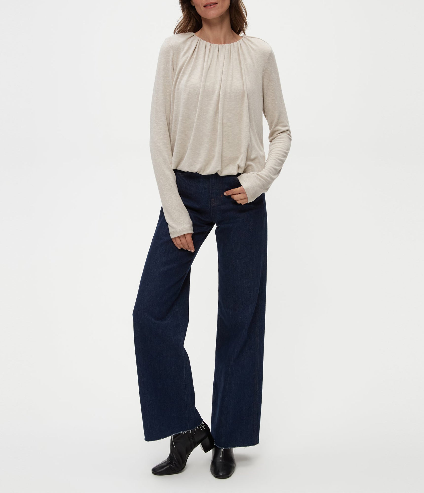 Sona Bubble Top | Oatmeal