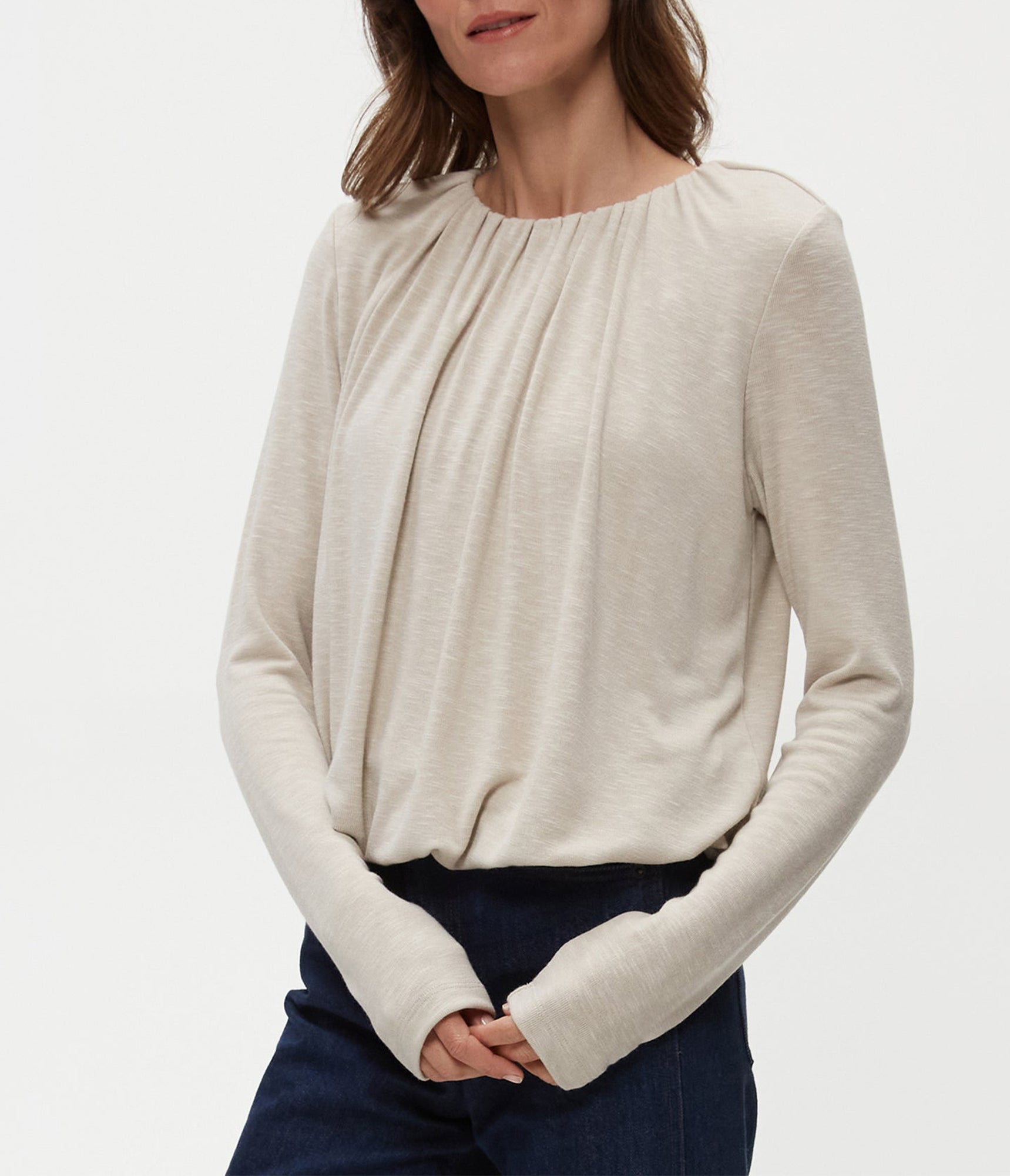 Sona Bubble Top | Oatmeal