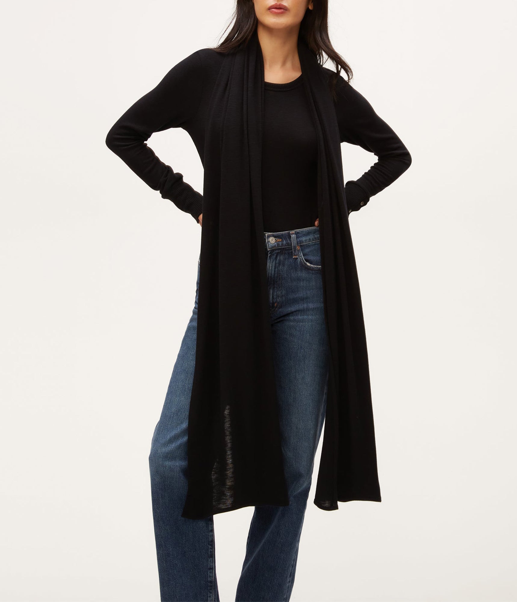 Connie Wrap Scarf | Black