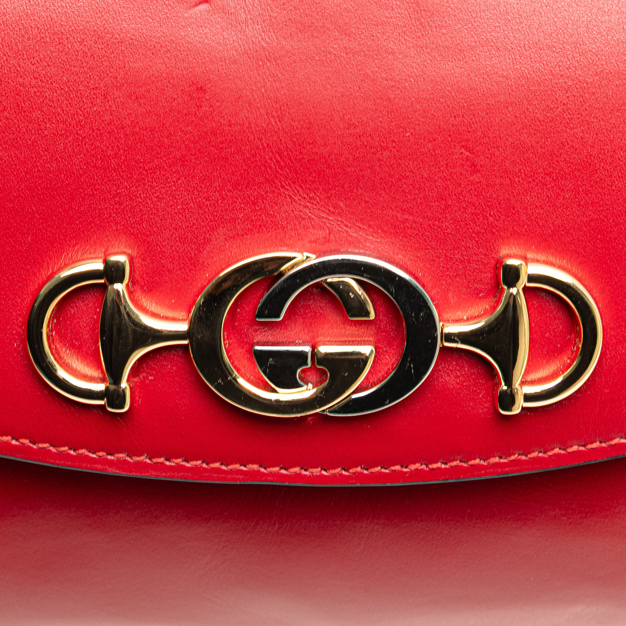 Gucci | Pre-Owned Small Leather Zumi Satchel | Red