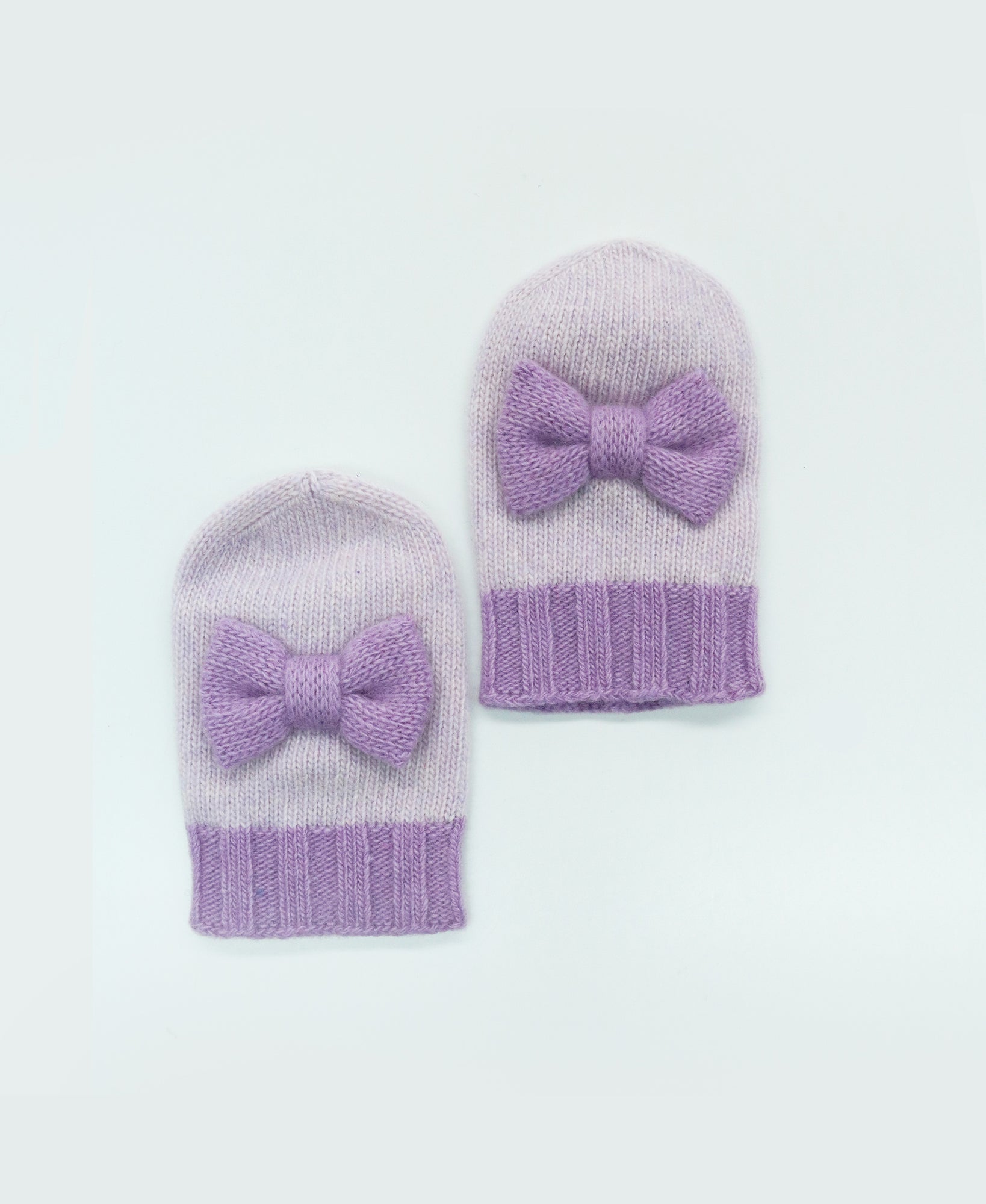 Kids | Cashmere Gloves with Bow | Orchid