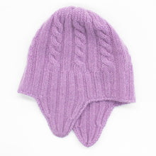 Kids | Cashmere Knit Earflap Hat | Orchid Mist