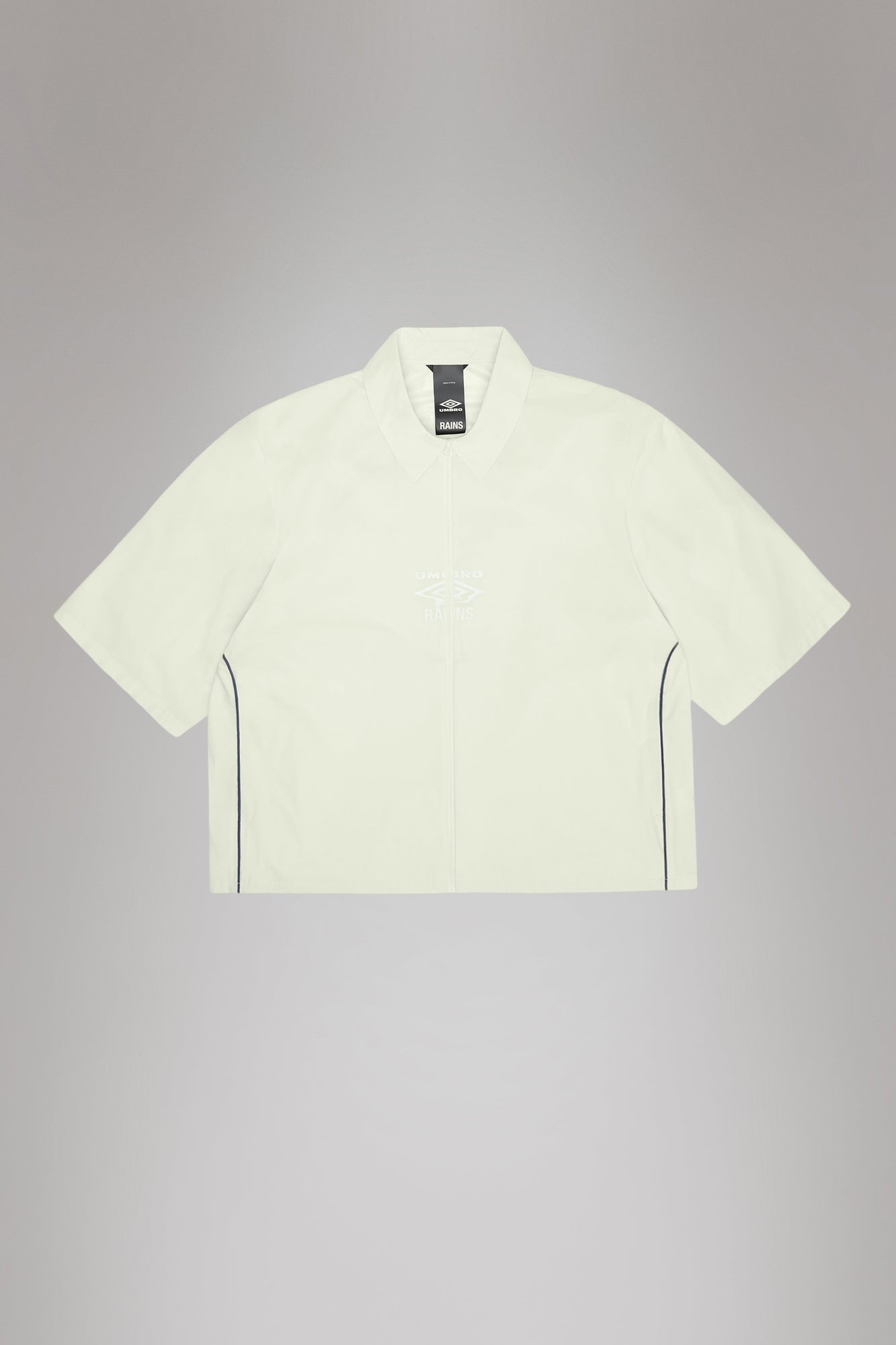 RAINS Rains x Umbro Drill Overshirt Vintage White Short Sleeve