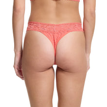 Signature Lace Original Rise Thong | Courageous Coral