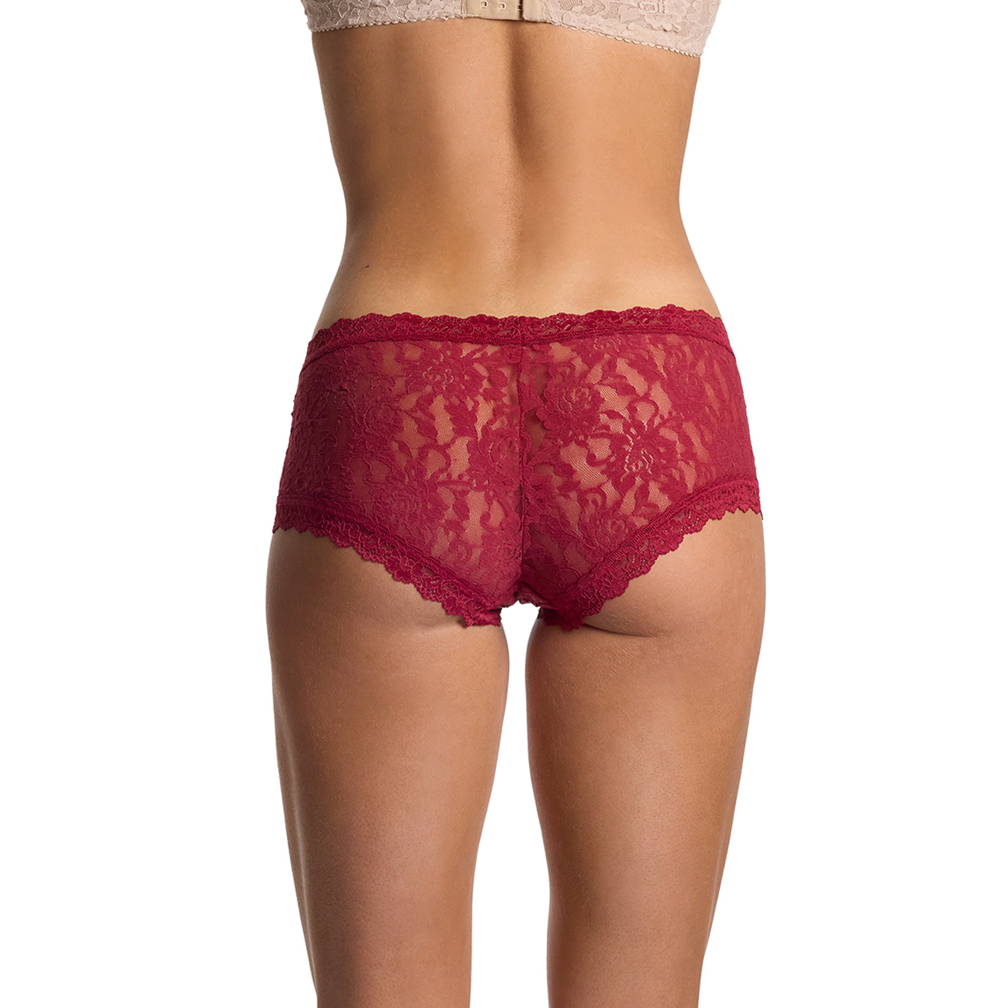 Signature Lace Boyshort | Wild Berries (Red)