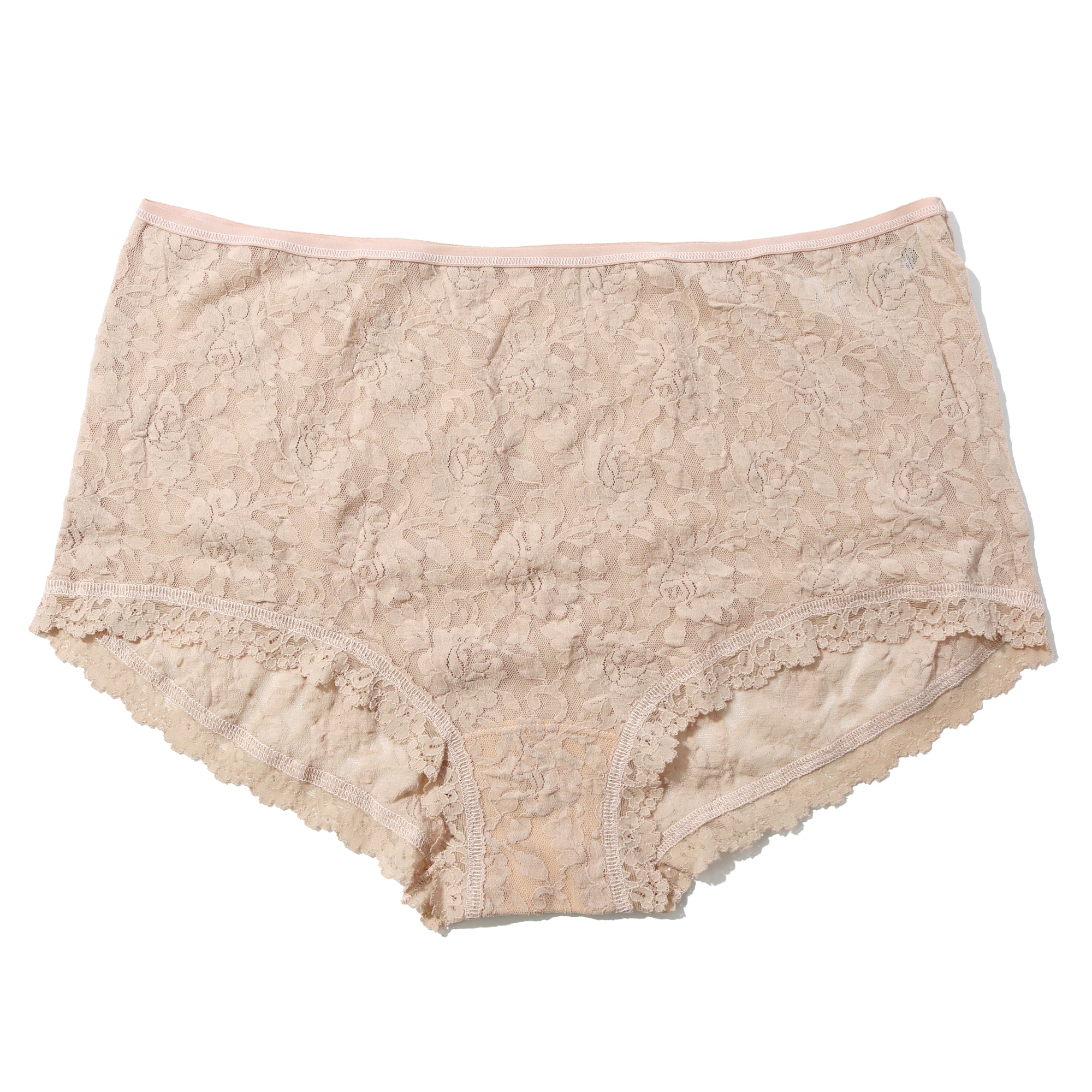 Plus Size Signature Lace High Waist Brief | Chai