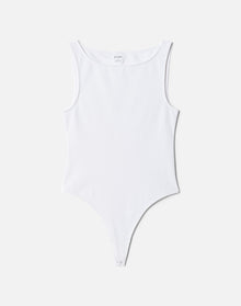 High Neck Bodysuit | Optic White