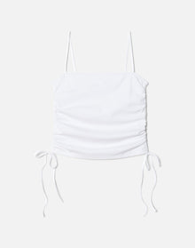 Scrunch Tube Tank | White