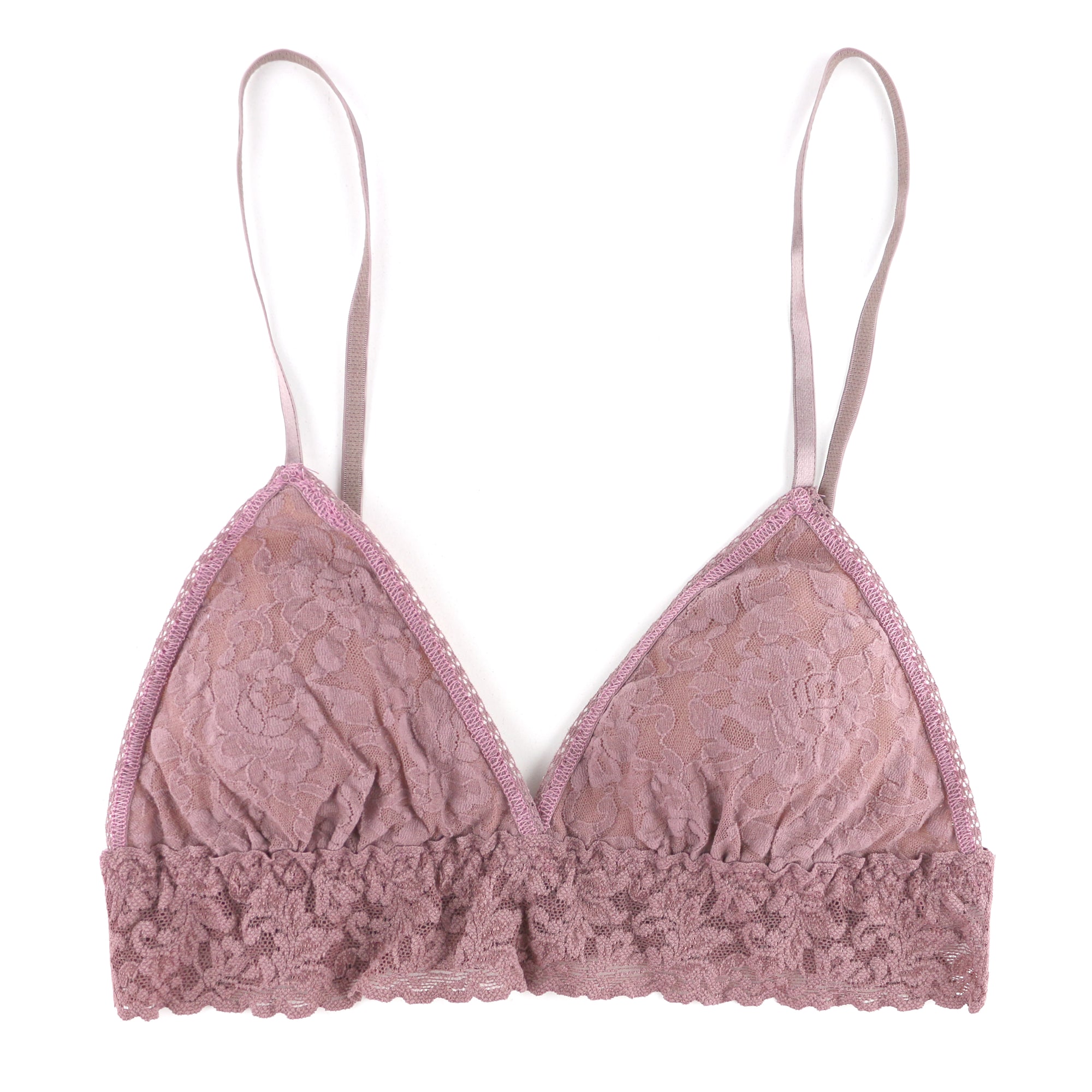 Signature Lace Padded Bralette | Artichoke Heart Purple