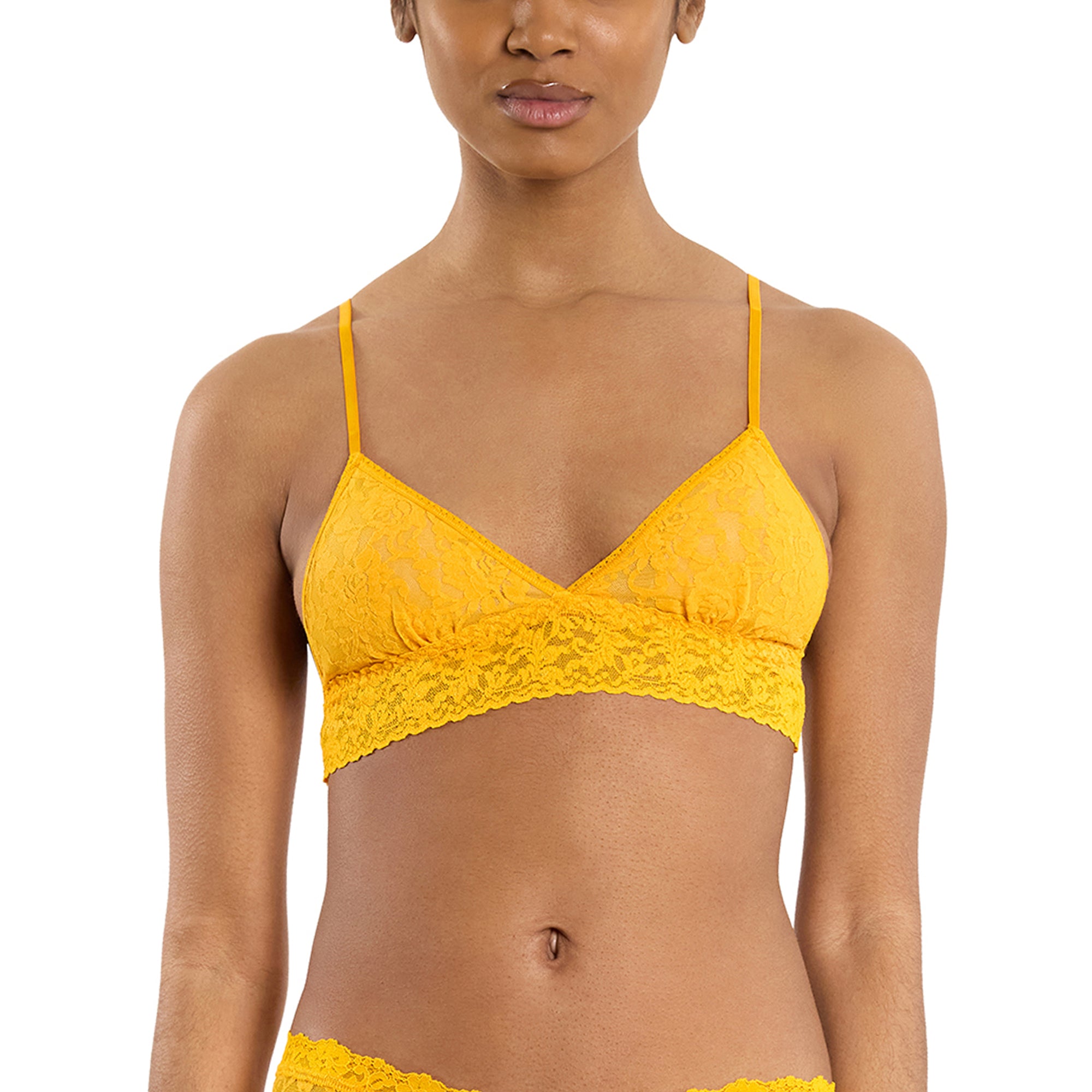 Signature Lace Padded Bralette | Tuscan Sun (Orange)