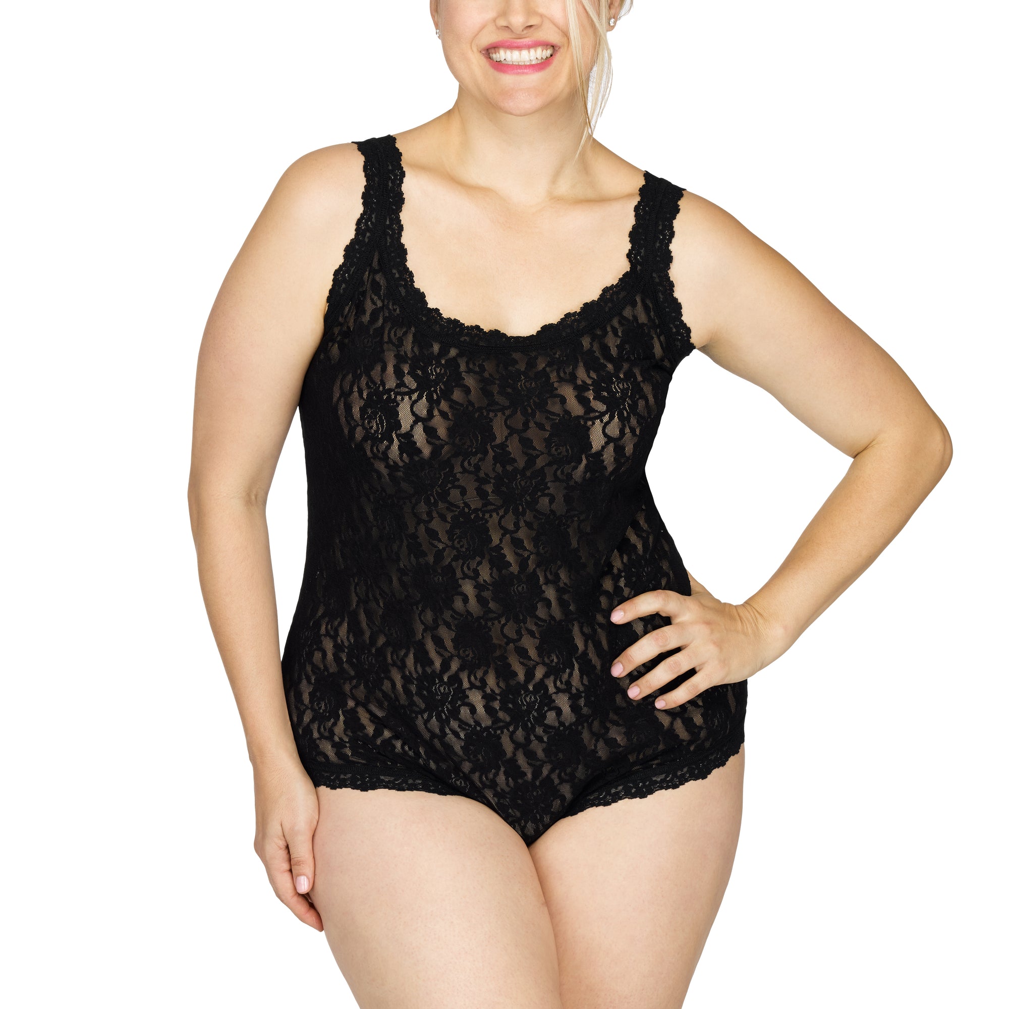 Plus Size Signature Lace Bodysuit | Black