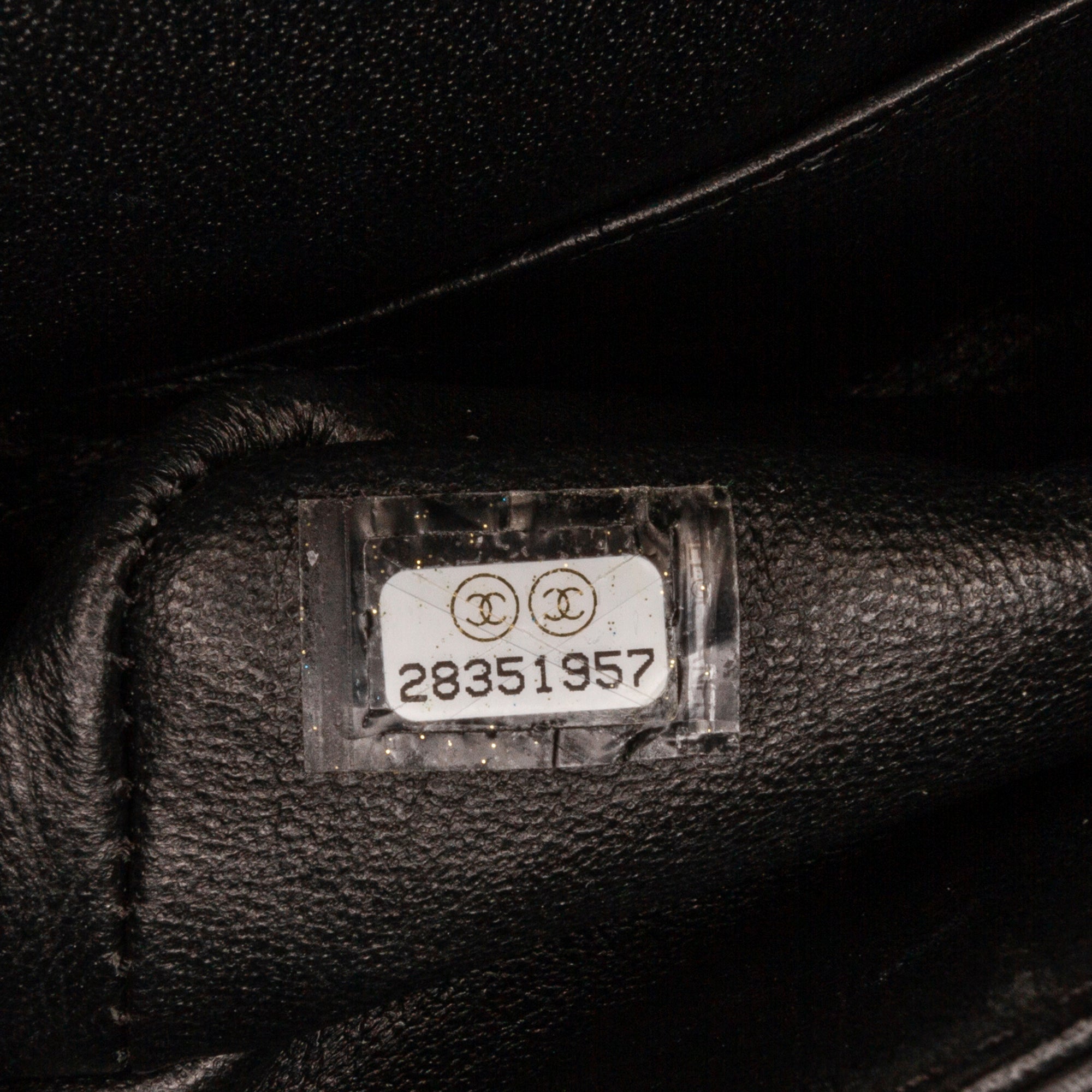 Chanel | Pre-Owned Medium Croc Embossed Lambskin 2.55 Reissue Double Flap Bag | Black/Gold