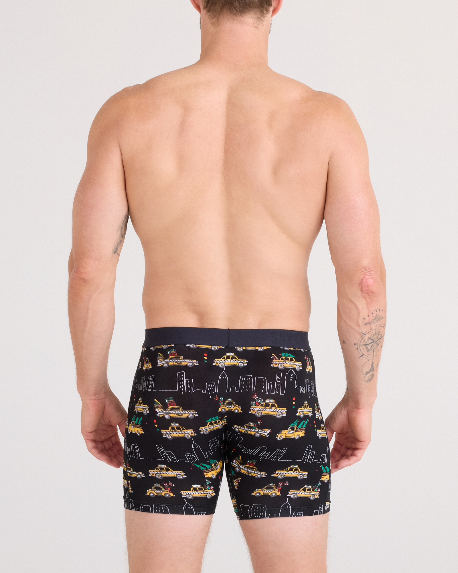 Sinature Lace Low Rise Thong & Saxx Boxer Brief | Hail The Holidays | Black