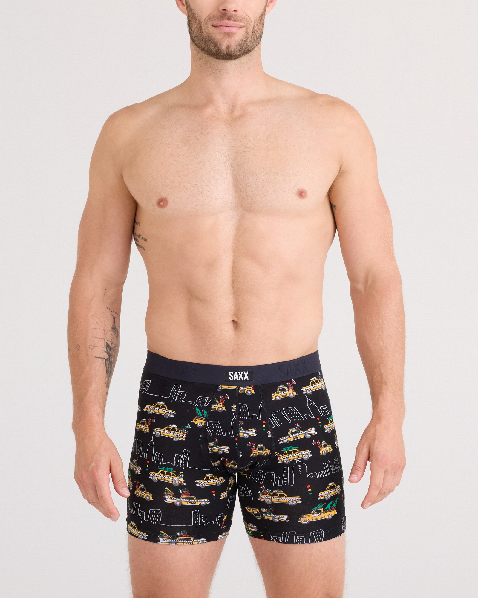 Sinature Lace Low Rise Thong & Saxx Boxer Brief | Hail The Holidays | Black