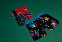 Signature Lace Original Rise Thong & Saxx Boxer Brief | Hail The Holidays | Black