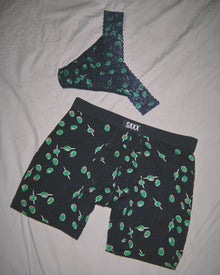 Signature Lace Original Rise Thong & Saxx Boxer Brief | Olive You - Maritime