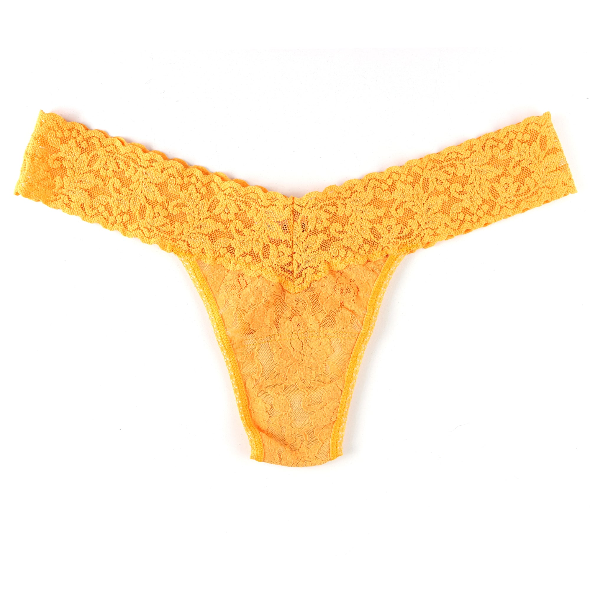 Signature Lace Low Rise Thong | Ginger Shot (Orange)