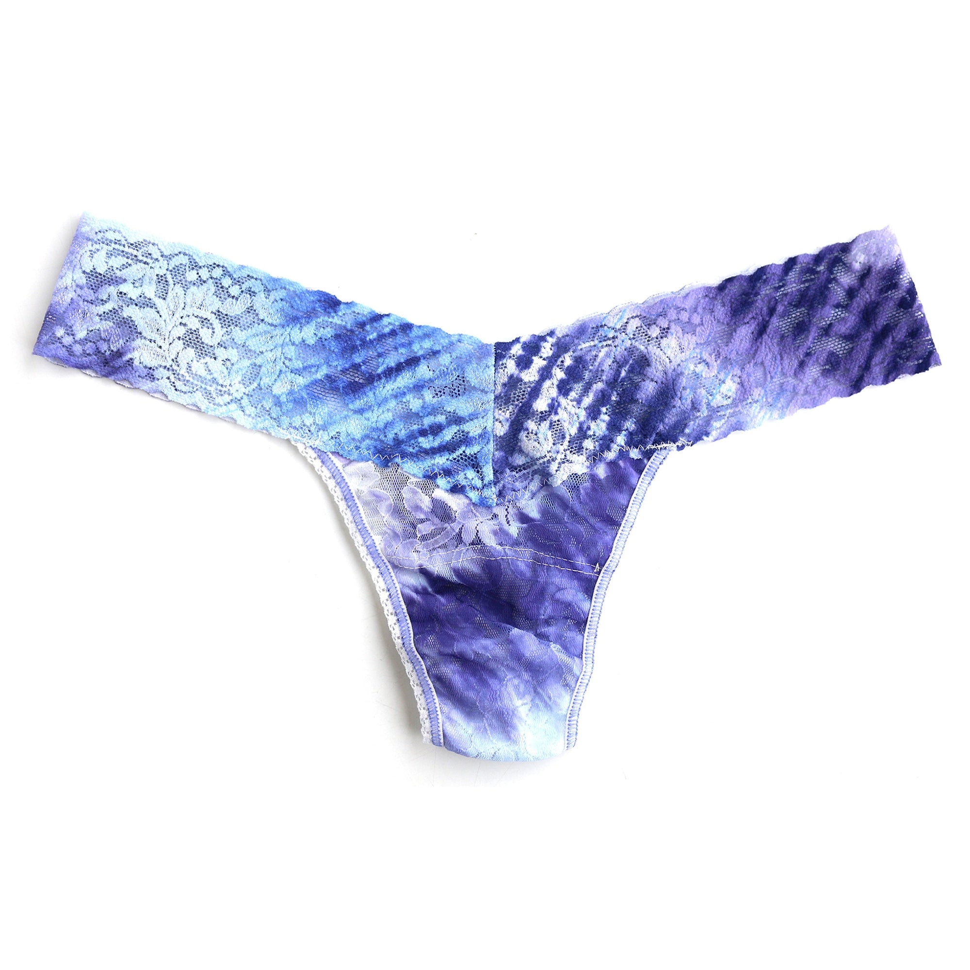 Signature Lace Low Rise Thong | Riptide