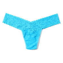Signature Lace Low Rise Thong | Mediterranean Sea (Blue)