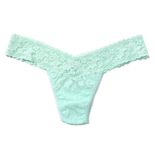 Signature Lace Low Rise Thong | Pistachio
