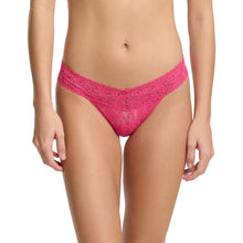 Signature Lace Low Rise Thong | Un-Beet-Able (Pink)