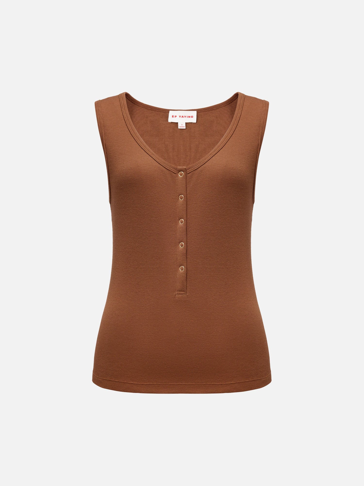 Sleeveless Tank Top | Brown