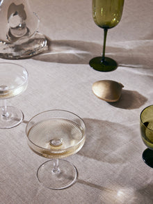Ripple Champagne Saucers | Set of 2 | Clear