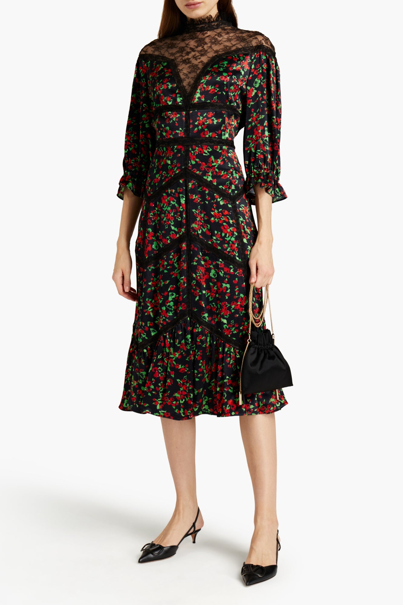 Women | Valentino Garavani | Midi Dress | Black