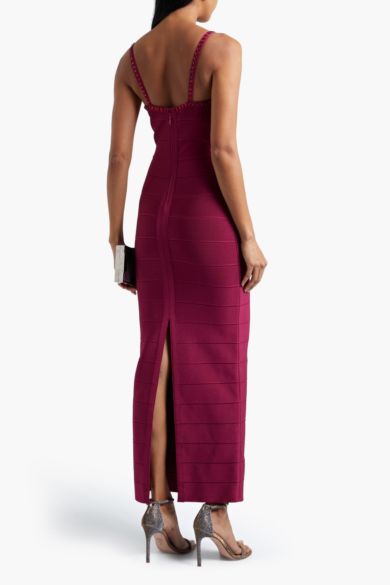 Women | Hervé Léger | Maxi Dress | Claret
