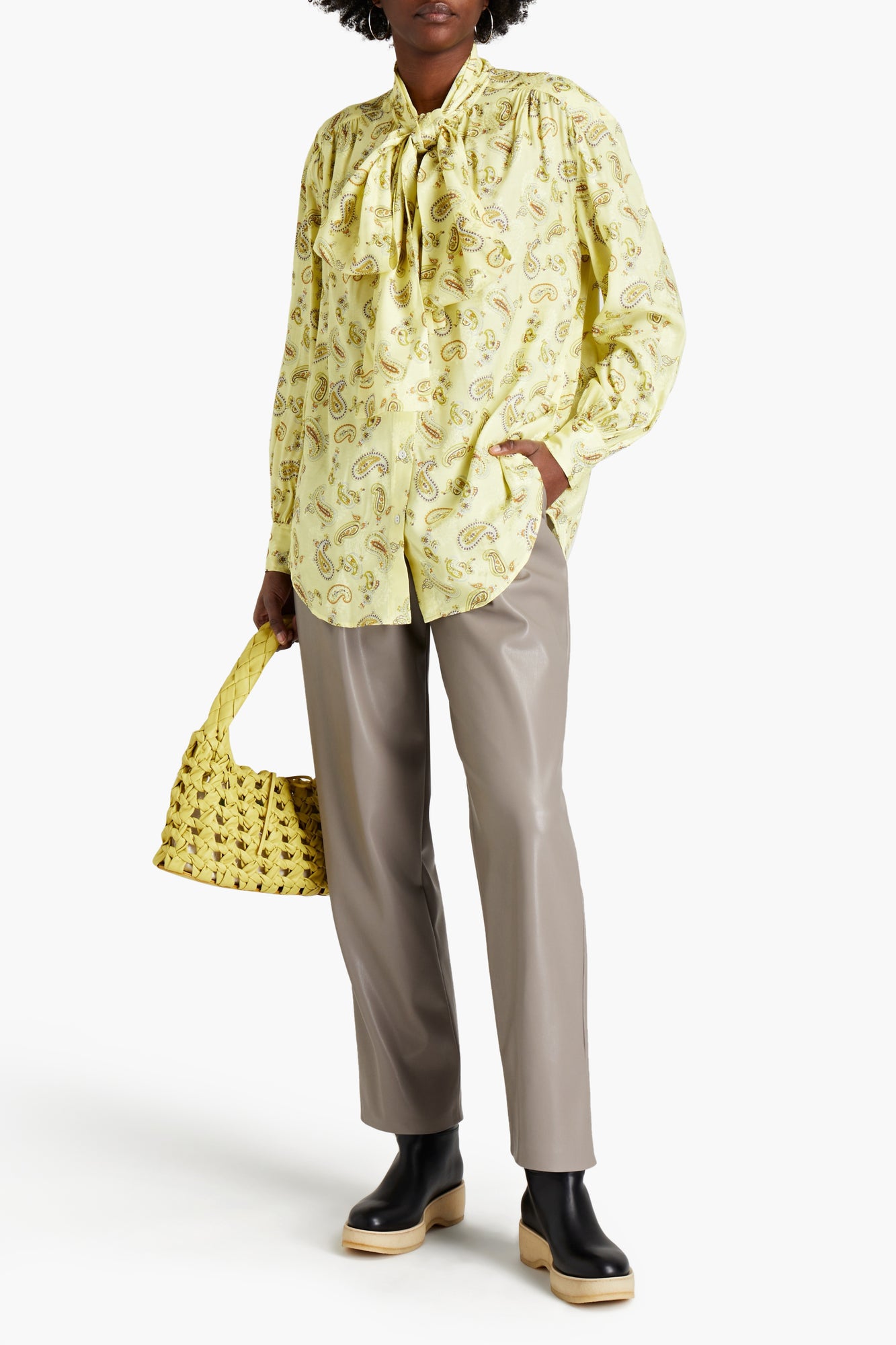 Women | Acne Studios | Long Sleeved Top | Pastel Yellow