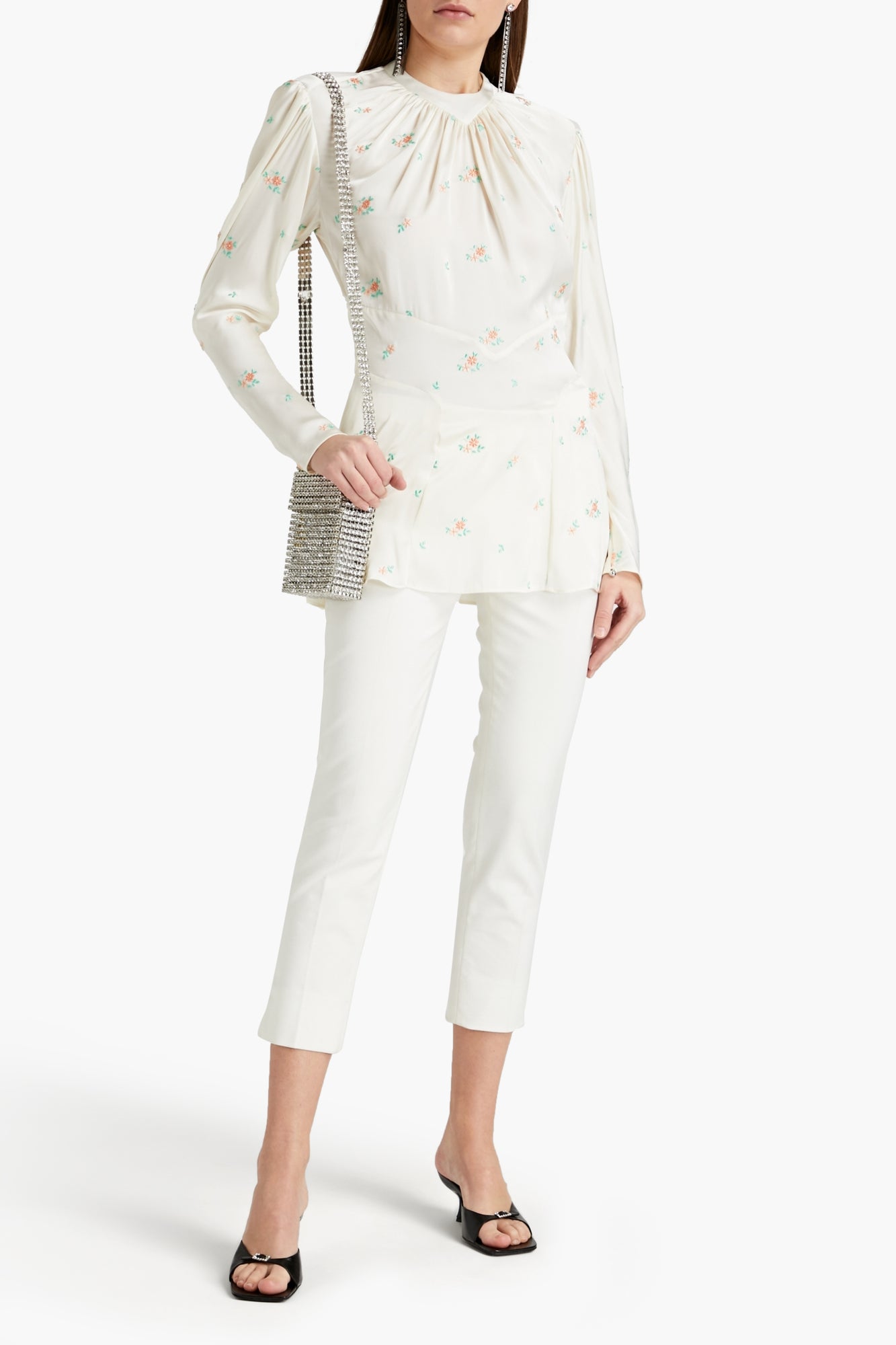 Women | Rabanne | Long Sleeved Top | Cream