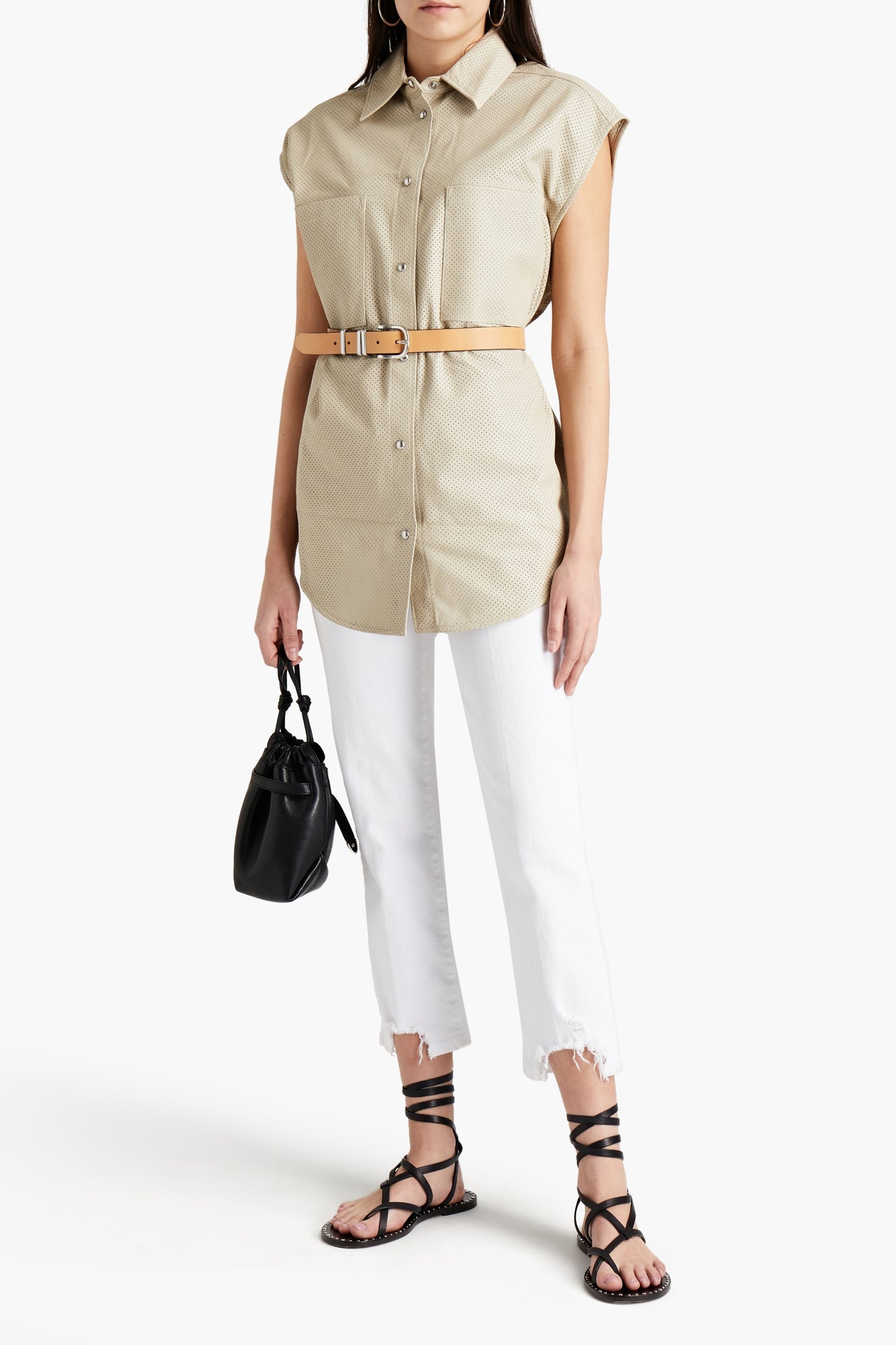Women | Iro | Sleeveless Top | Stone