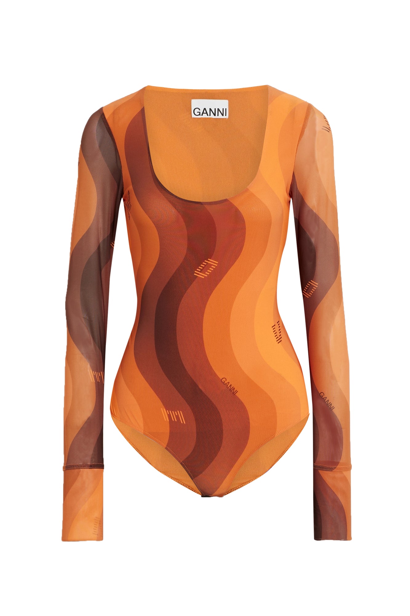 Women | Ganni | Bodysuits | Orange