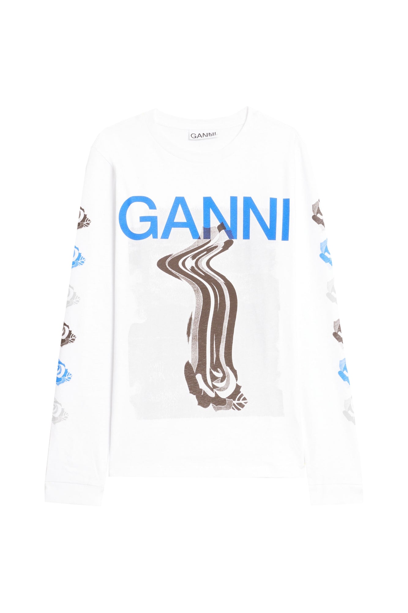 Women | Ganni | Long Sleeved Top | White