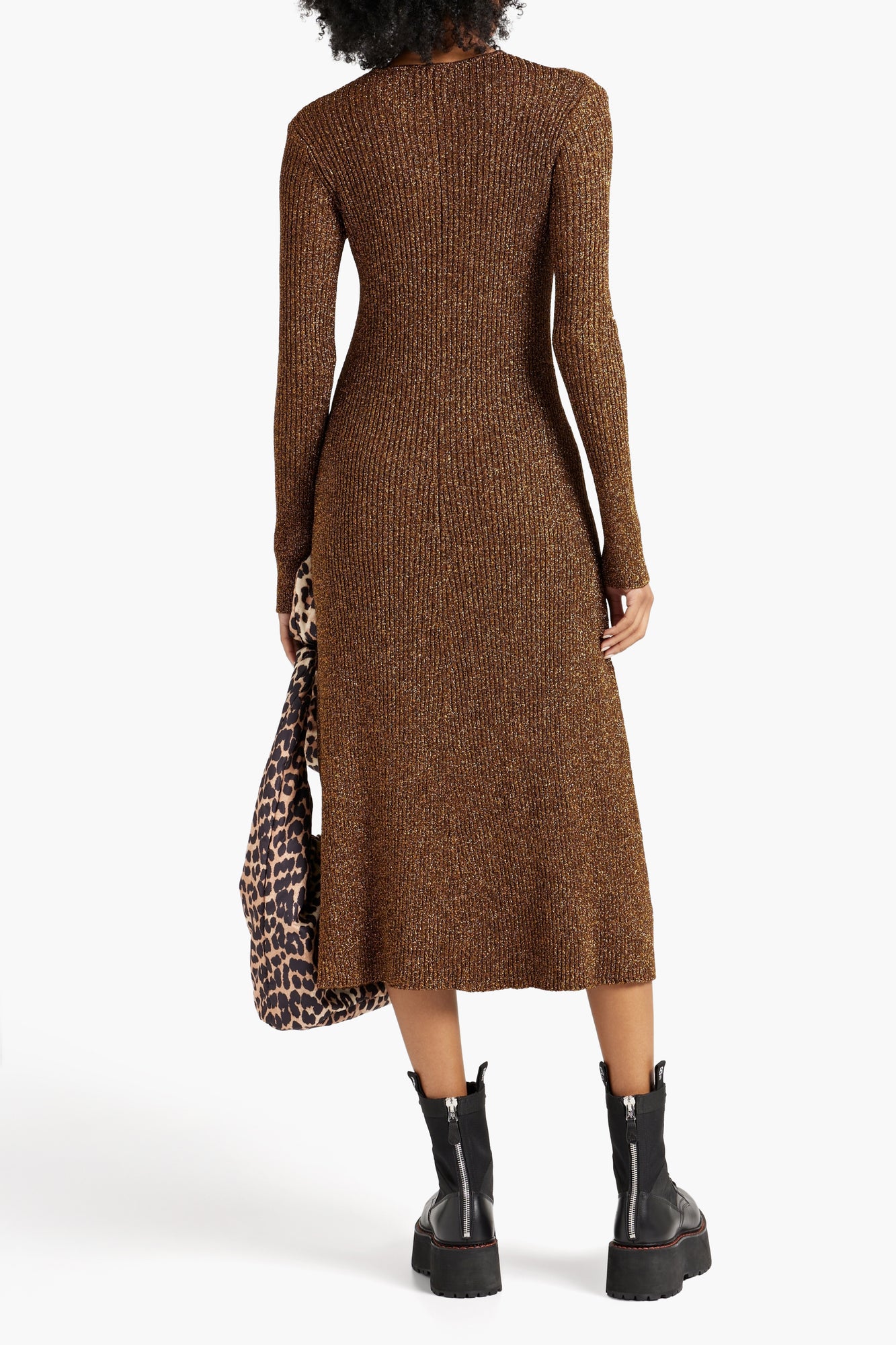 Women | Ganni | Midi Dress | Copper