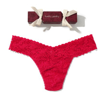 Signature Lace Low Rise Thong Holiday Cracker | Beet Juice (Red)