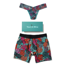 Sinature Lace Low Rise Thong & Saxx Boxer Brief | Fruity Palm | Aqua