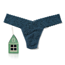 Signature Lace Low Rise Thong Gingerbread House | Deep Waters (Blue)