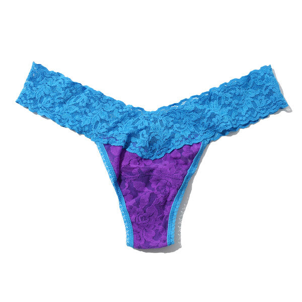 3-Pack Low Rise Thongs | Island Blue/Fiesta Pink - Kew Gardens - Royal Purple/Laguna Blue