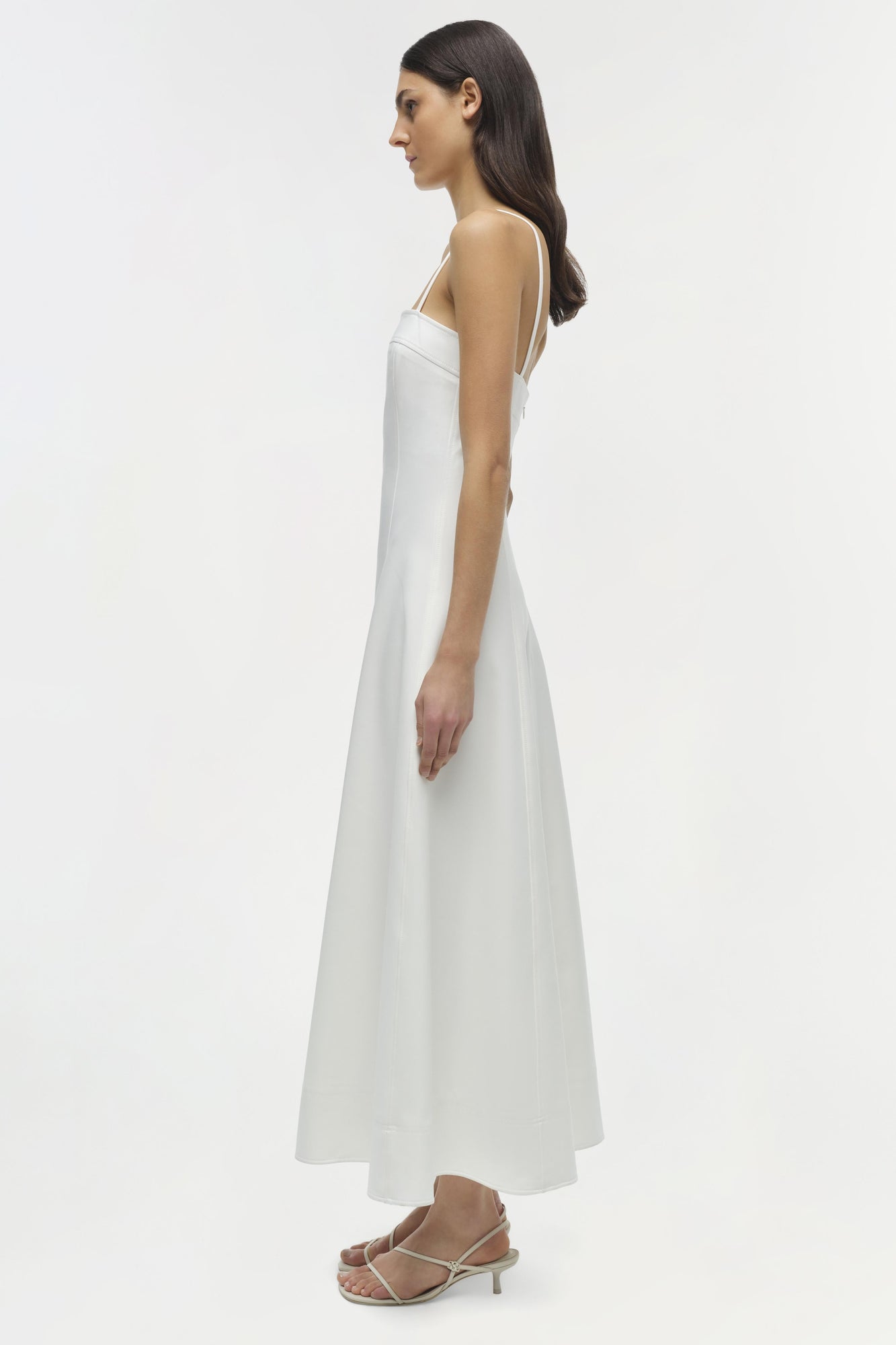 Womens | Marisol Cotton Midi Dress | White