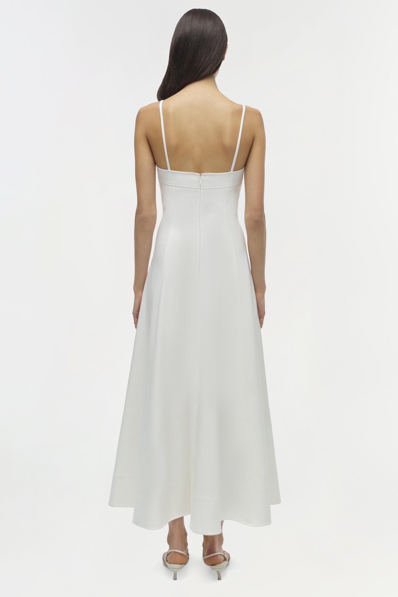 Womens | Marisol Cotton Midi Dress | White