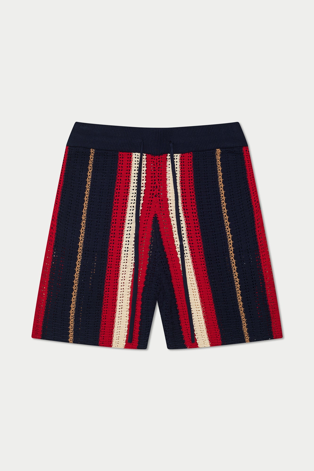 Crab Stripe Knit Short | Blue/Red