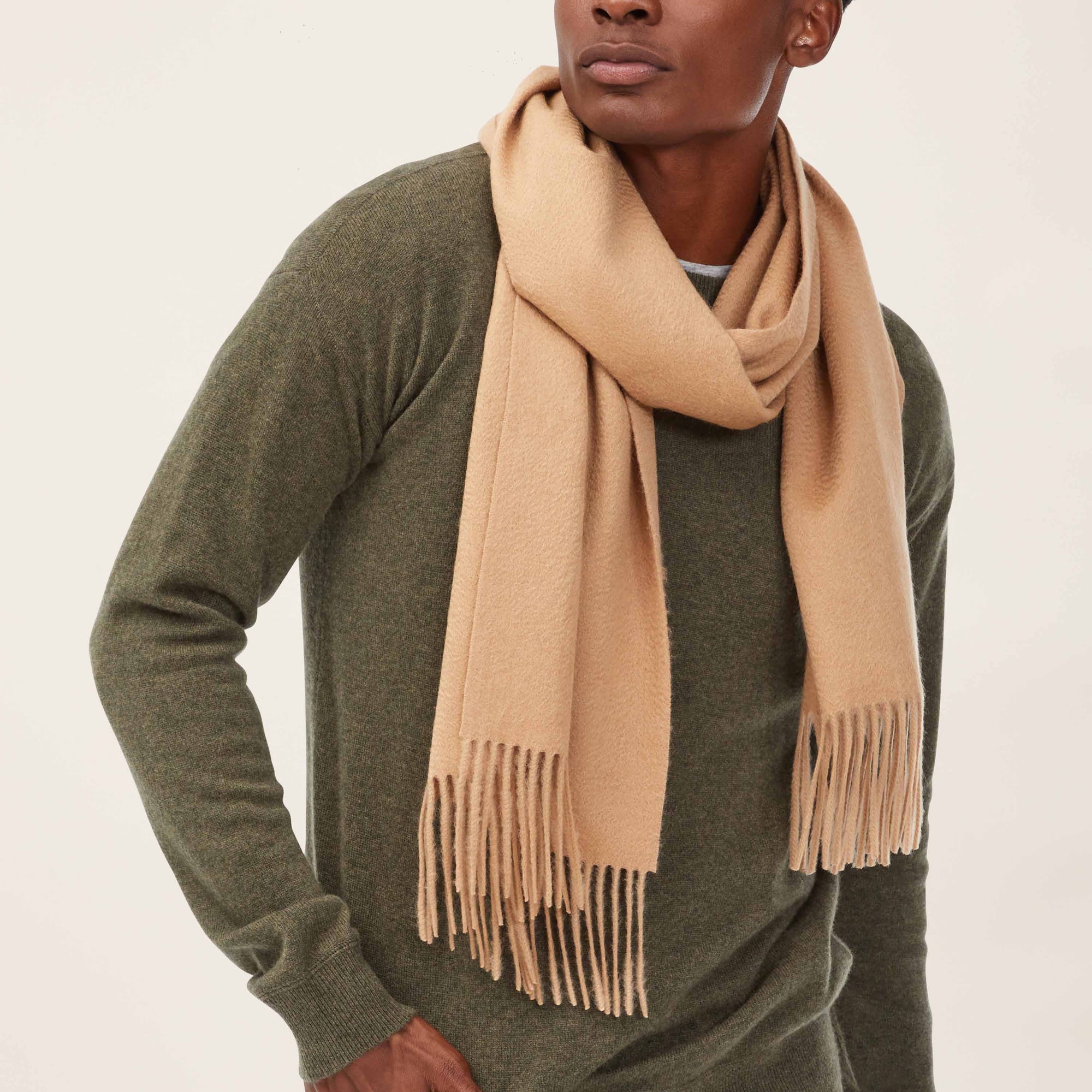 Unisex | Casey Cashmere Scarf | Camel