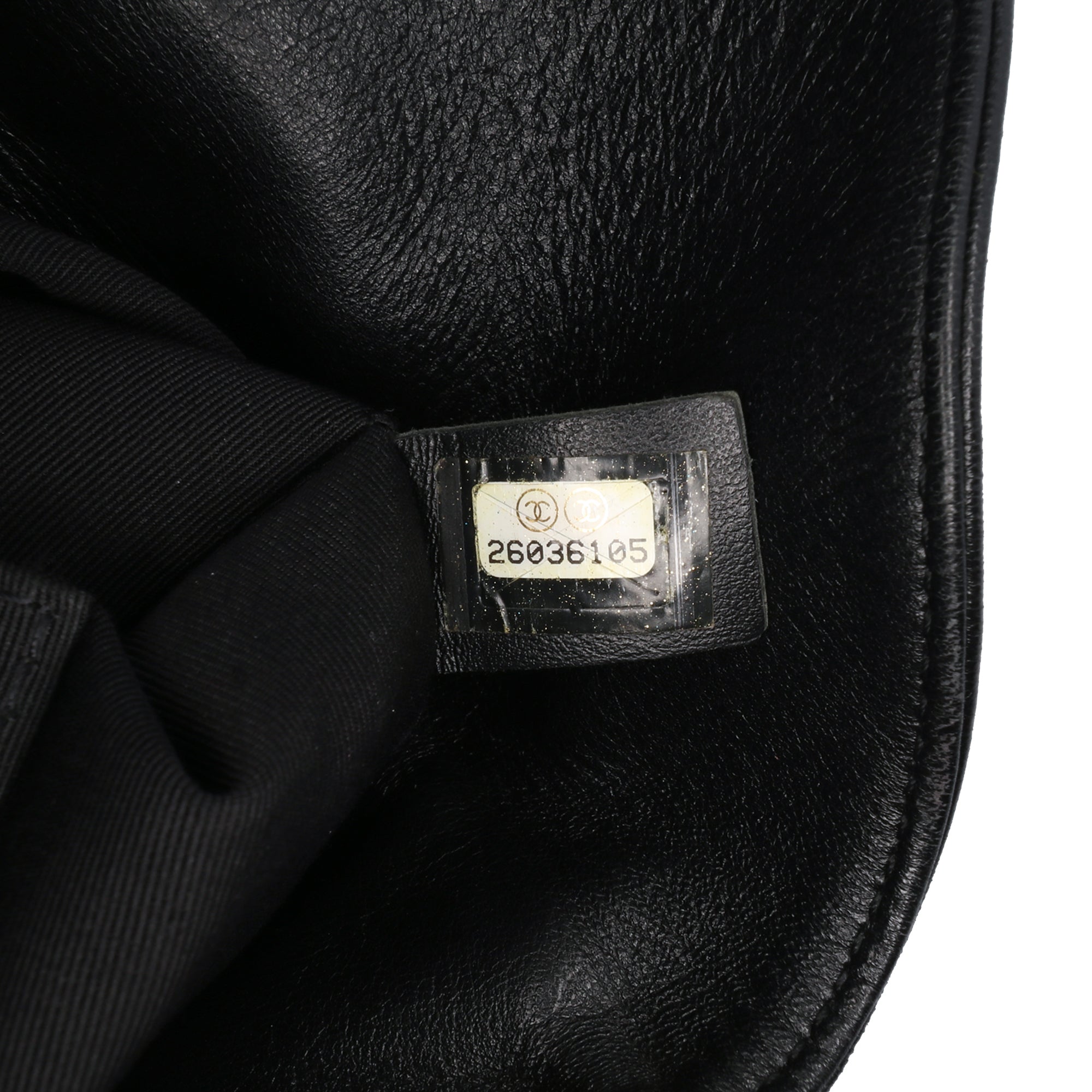 Chanel | Pre-Owned Quilted Chevron Lambskin Handle with Chic Bucket Bag | Black