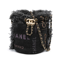 Chanel | Pre-Owned Mini Denim Mood Bucket with Chain - I | Gray/Charcoal