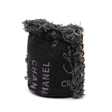 Chanel | Pre-Owned Mini Denim Mood Bucket with Chain - I | Gray/Charcoal