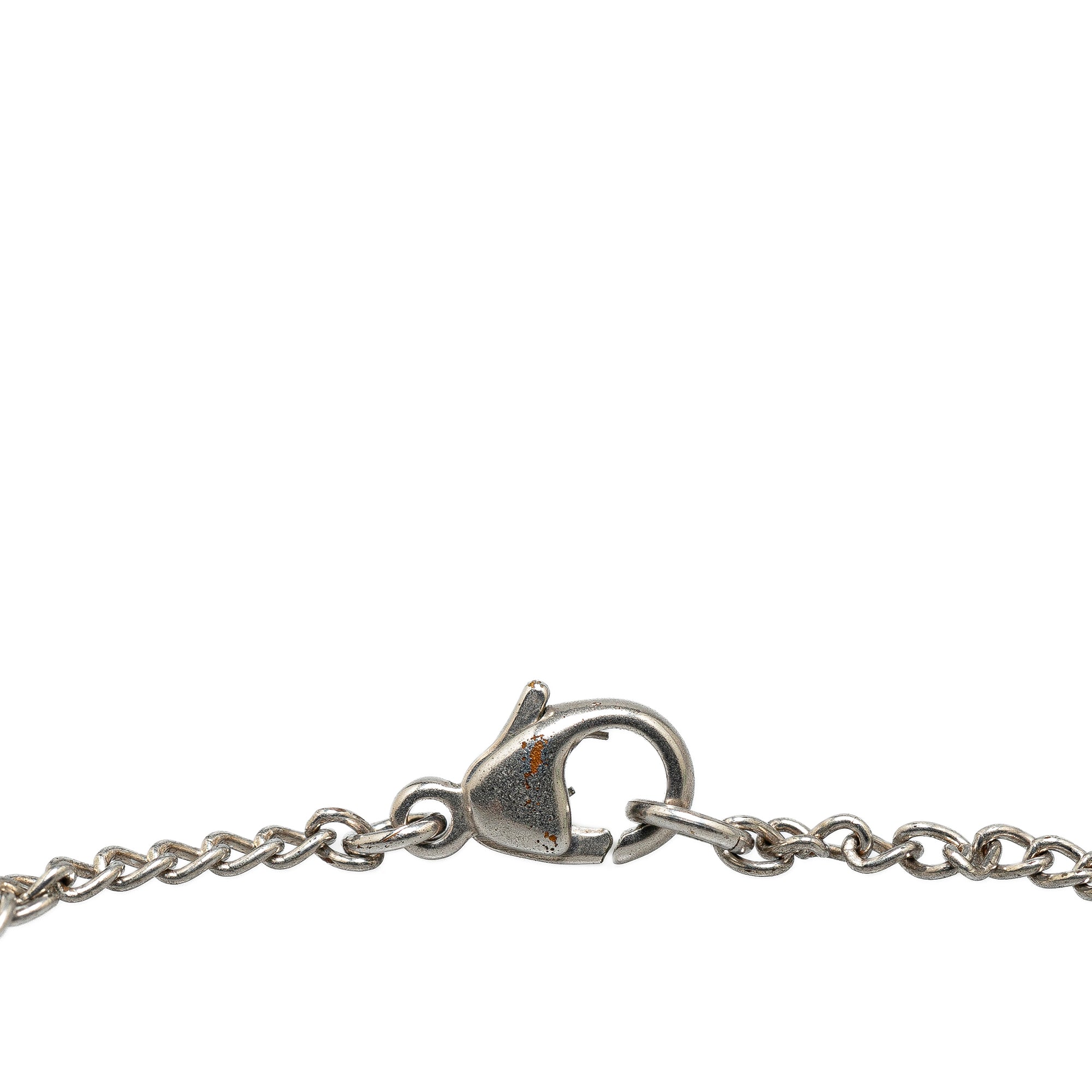 Chanel | Pre-Owned Silver Plated CC Ladybug Charm Bracelet | Silver