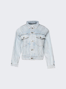 alexanderwang | Zipped Sleeve Trucker Denim Jacket Bleach | Multi